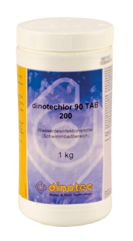 perfekte Poolpflege: dinotechlor 90 TAB 200